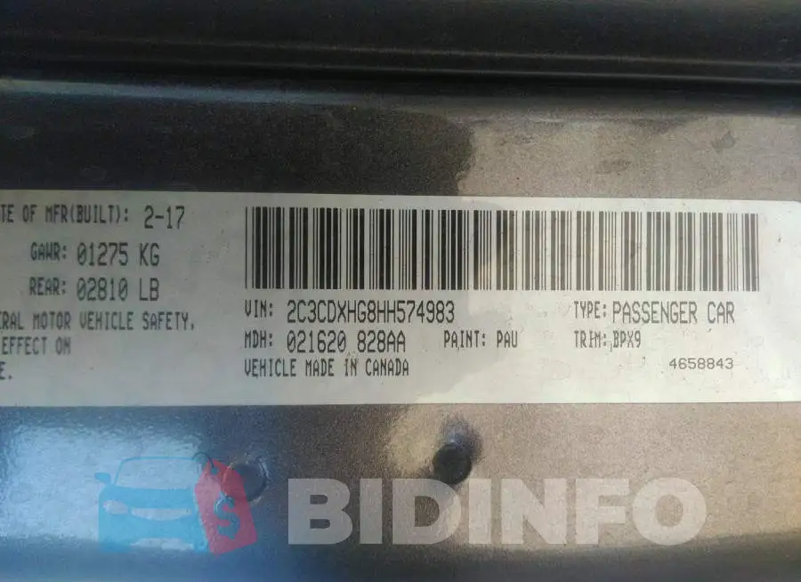 2C3CDXHG8HH574983 Photo# 9