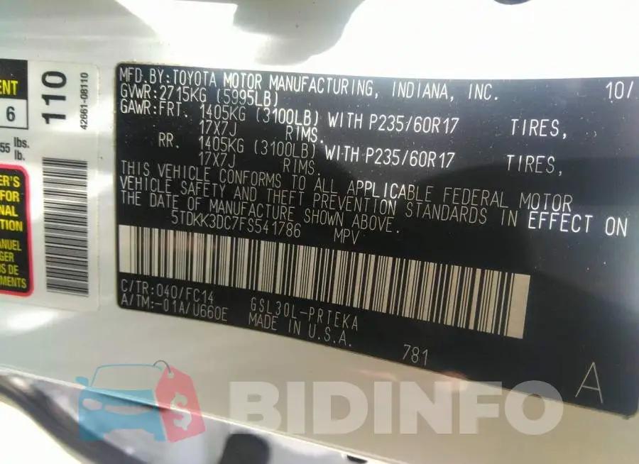 5TDKK3DC7FS541786 Photo# 9