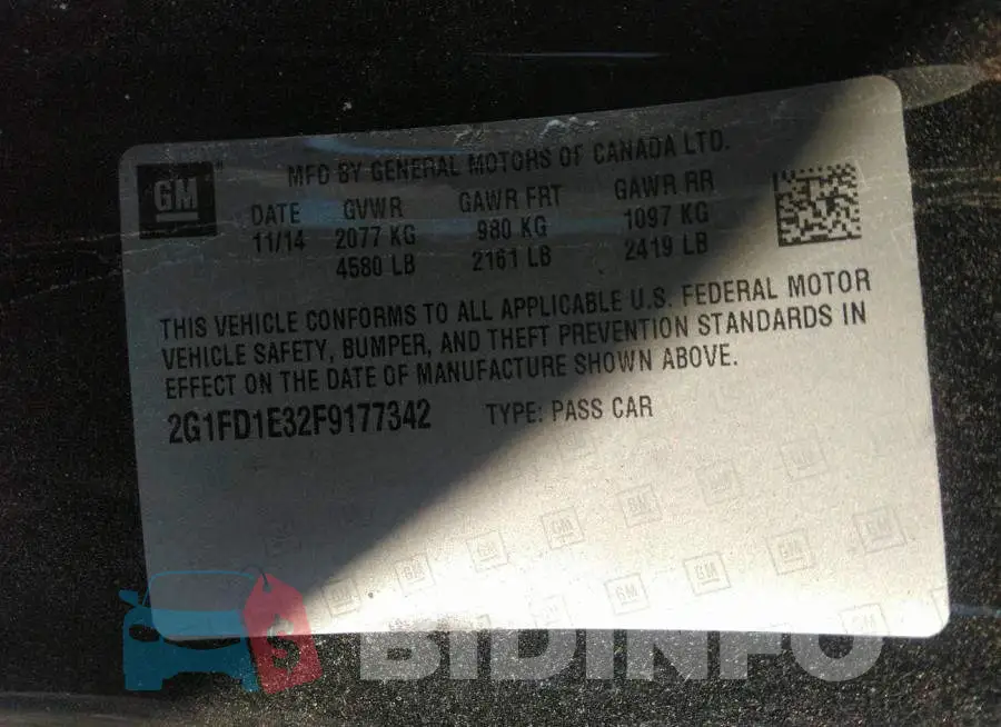 2G1FD1E32F9177342 Photo# 9