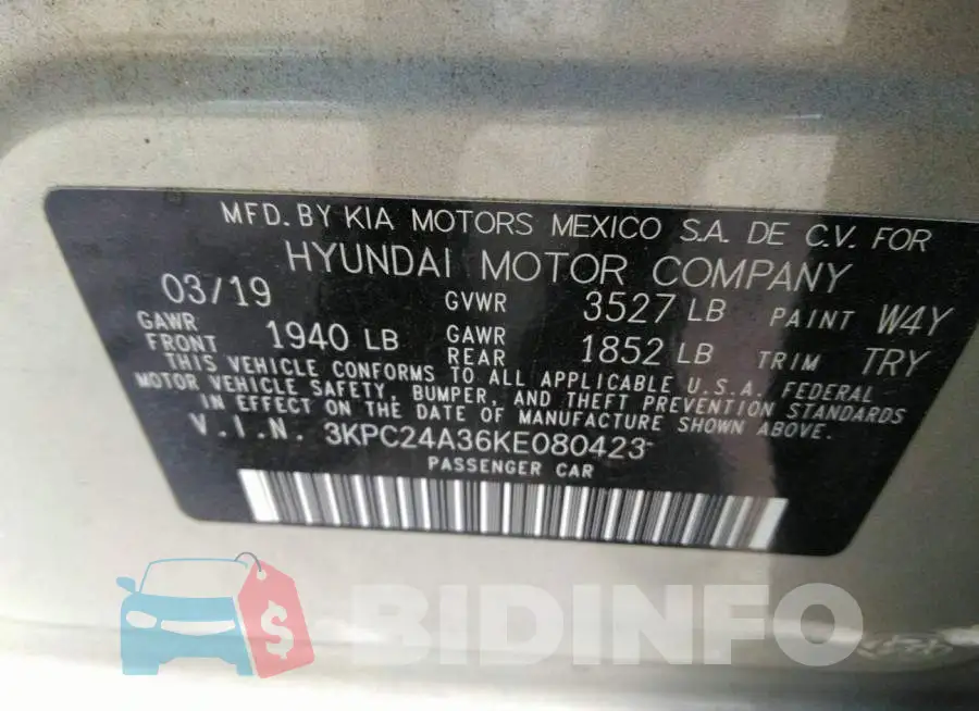 3KPC24A36KE080423 Photo# 9