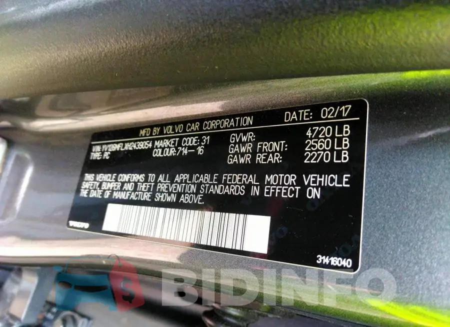YV126MFLXH2439054 Photo# 9