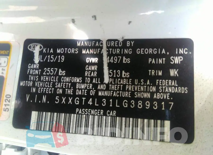 5XXGT4L31LG389317 Photo# 9