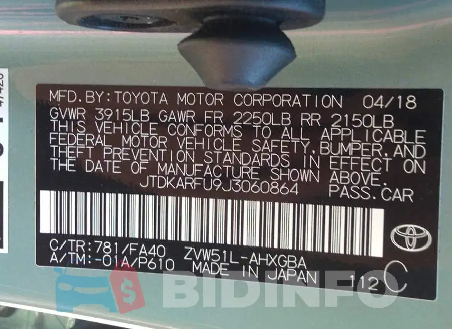 JTDKARFU9J3060864 Photo# 9