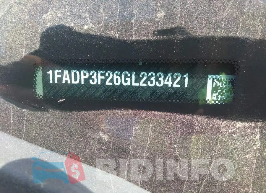 1FADP3F26GL233421 Photo# 9