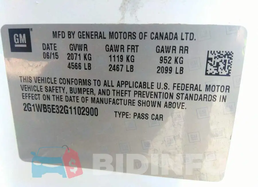 2G1WB5E32G1102900 Photo# 9