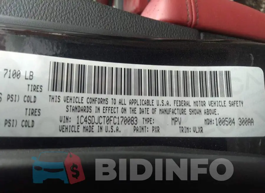 1C4SDJCT0FC170083 Photo# 9