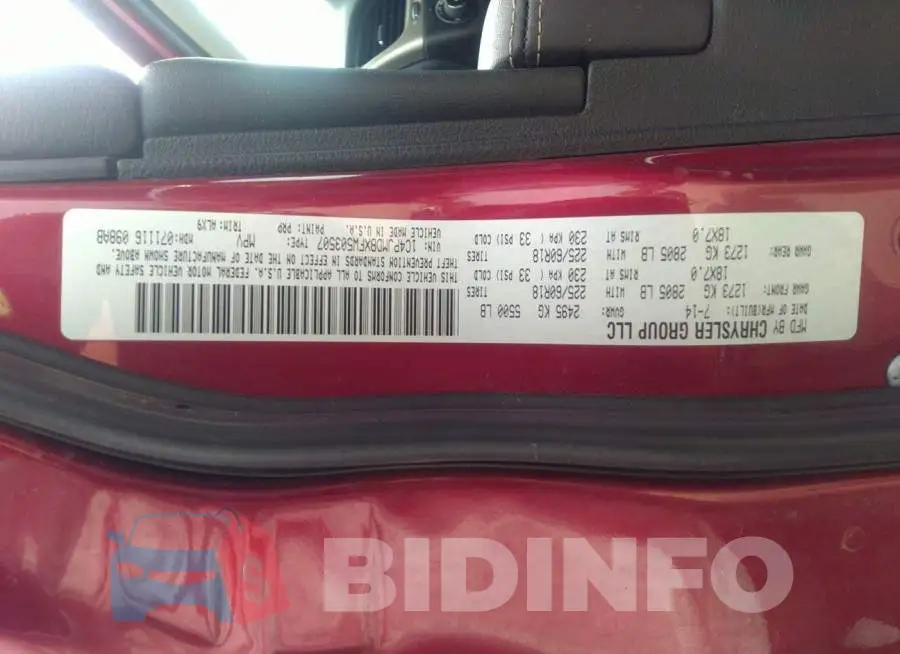 1C4PJMDBXFW503507 Photo# 9