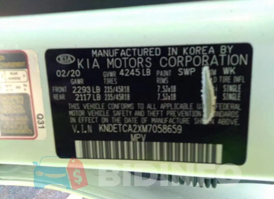 KNDETCA2XM7058659 Photo# 9