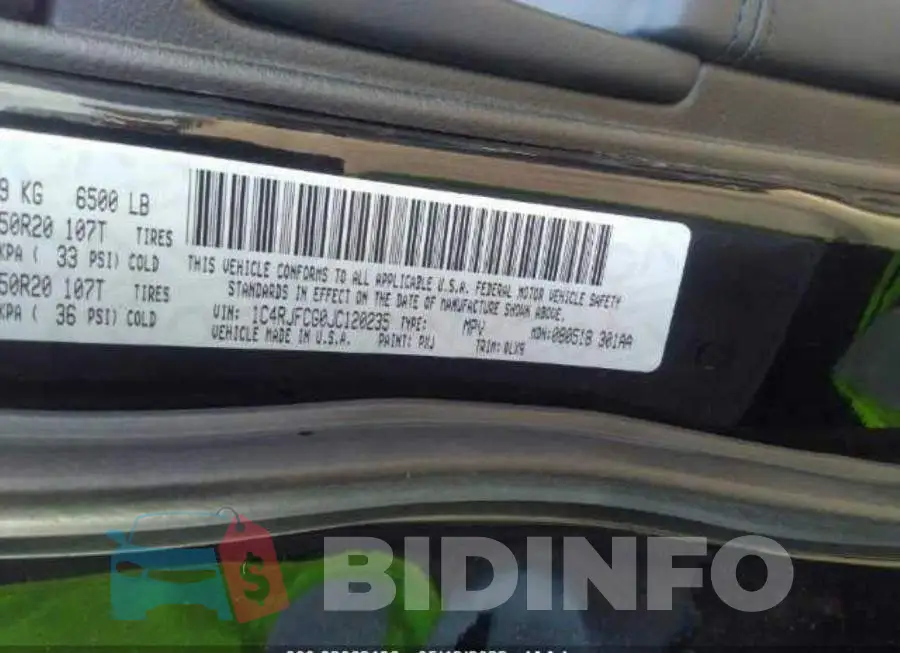 1C4RJFCG0JC120235 Photo# 9