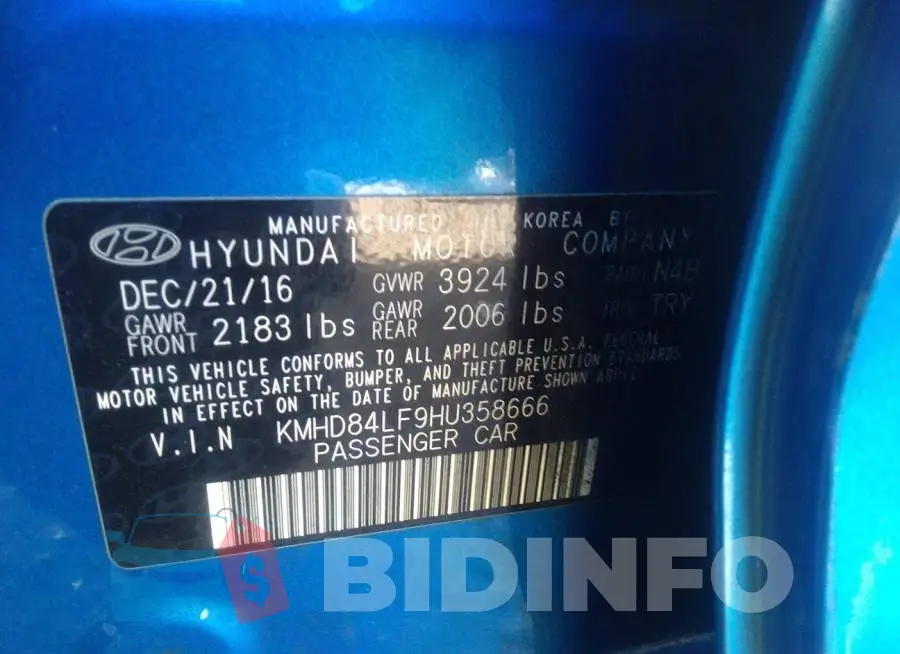 KMHD84LF9HU358666 Photo# 9