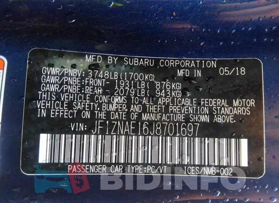 JF1ZNAE16J8701697 Photo# 9