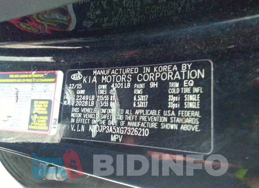 KNDJP3A5XG7326210 Photo# 9