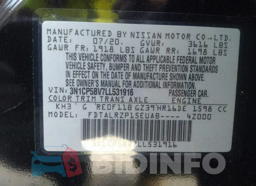 3N1CP5BV7LL531916 Photo# 9
