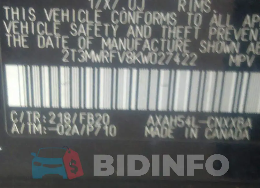 2T3MWRFV8KW027422 Photo# 9