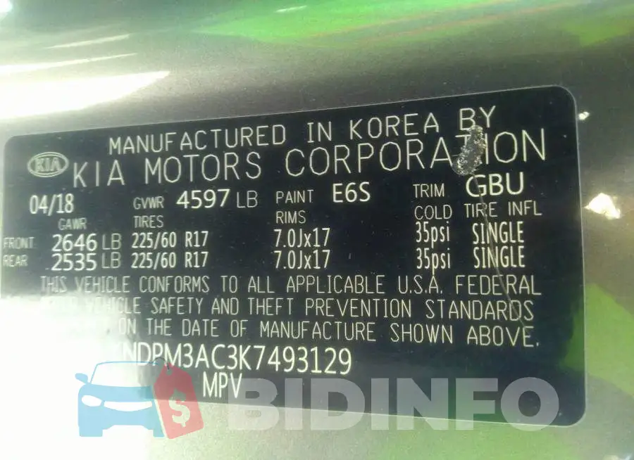 KNDPM3AC3K7493129 Photo# 9