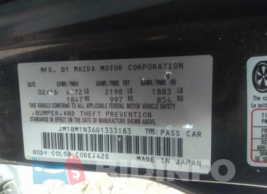 JM1BM1N36G1333183 Photo# 9