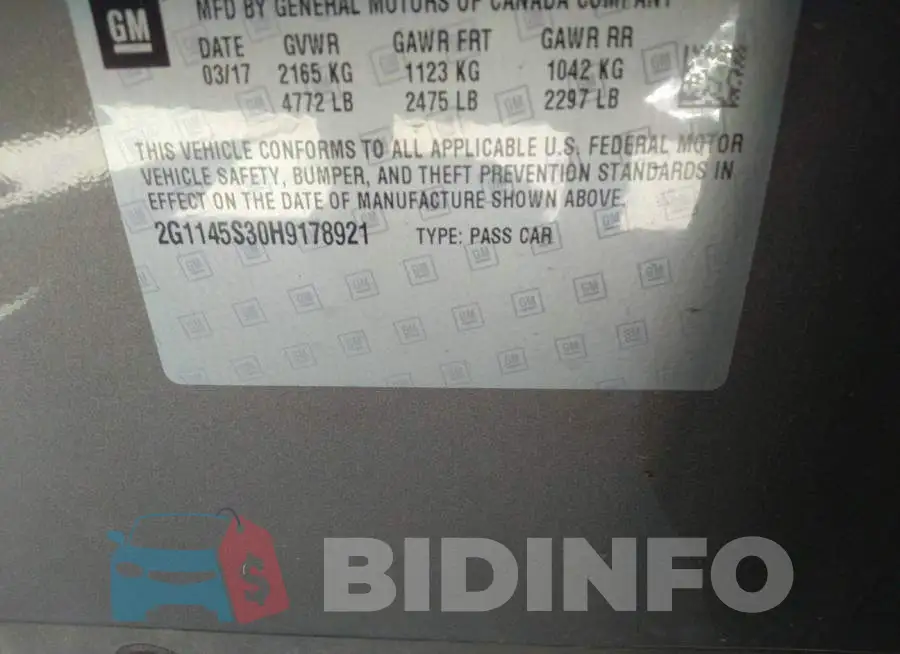 2G1145S30H9178921 Photo# 9