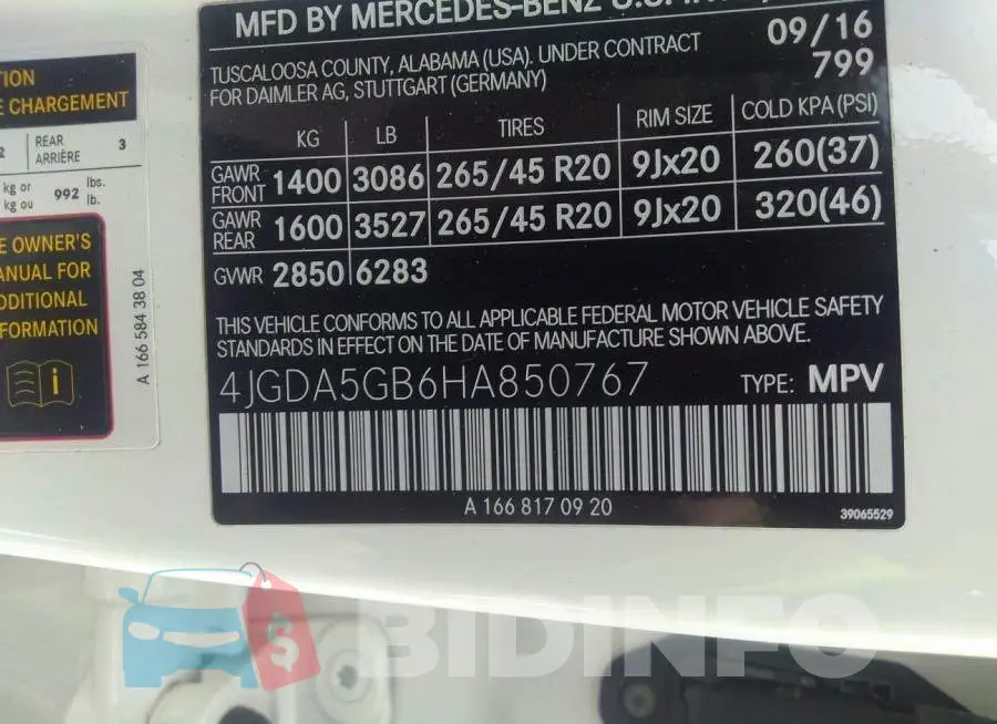4JGDA5GB6HA850767 Photo# 9