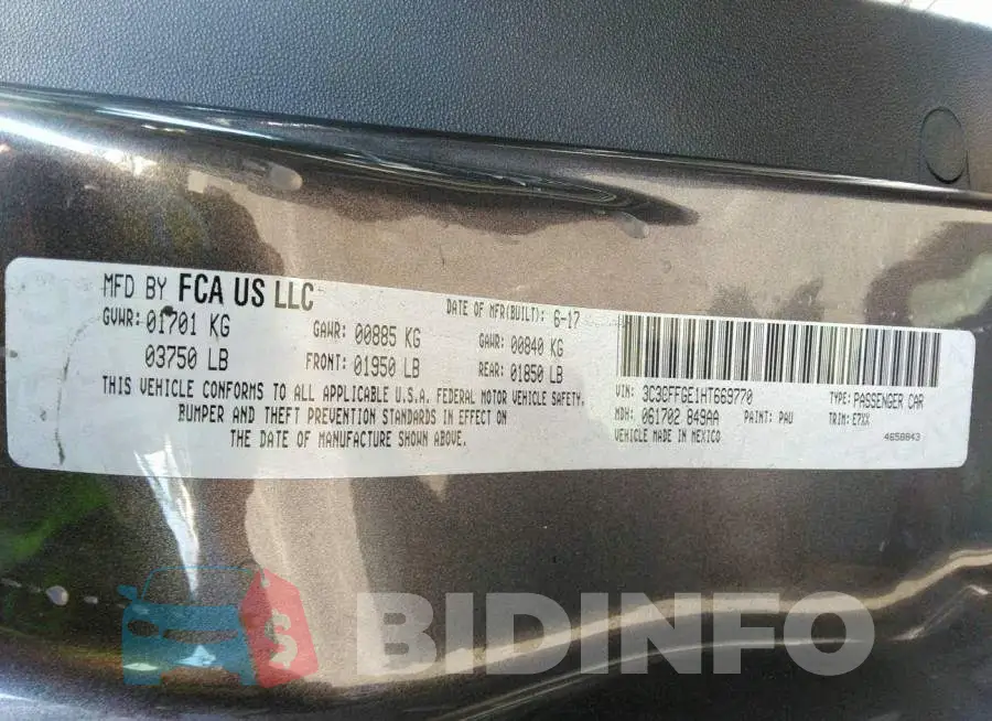 3C3CFFGE1HT669770 Photo# 9