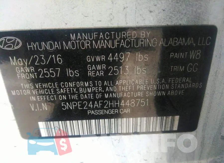 5NPE24AF2HH448751 Photo# 9