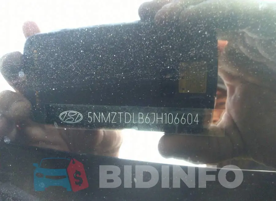 5NMZTDLB6JH106604 Photo# 9