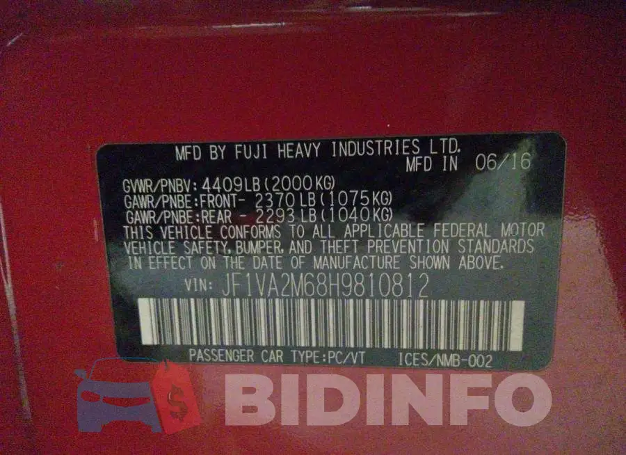 JF1VA2M68H9810812 Photo# 9