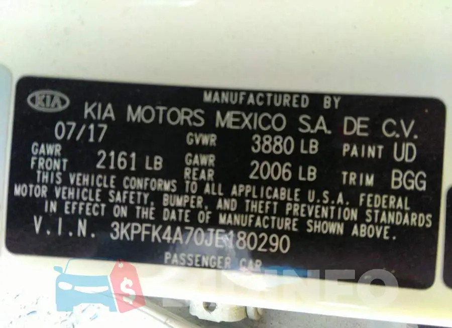 3KPFK4A70JE180290 Photo# 9