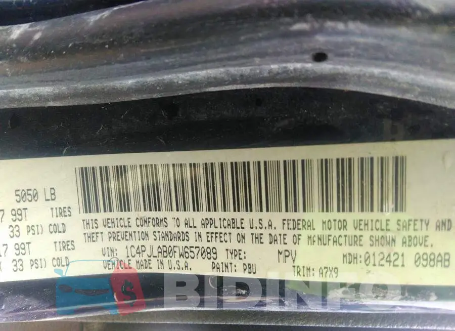 1C4PJLAB0FW657089 Photo# 9