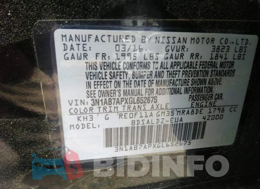 3N1AB7APXGL652675 Photo# 9