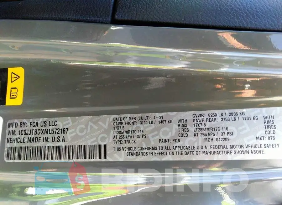1C6JJTBGXML572167 Photo# 9