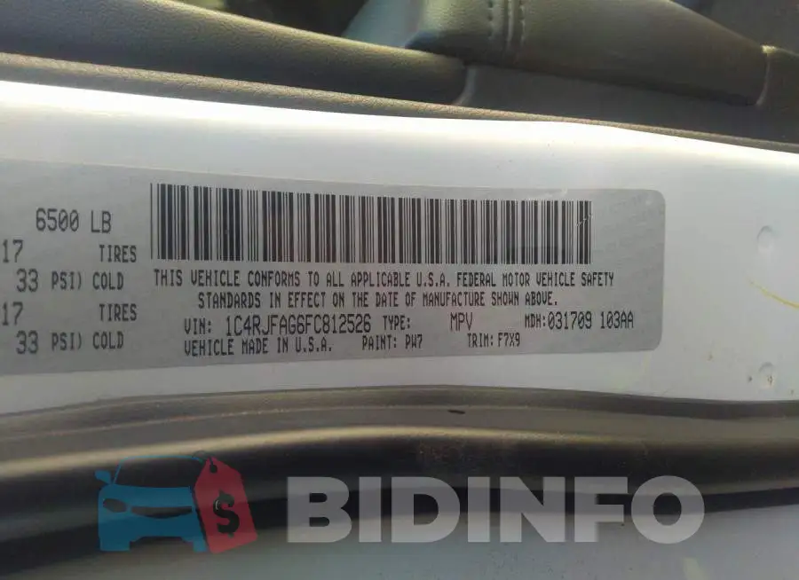 1C4RJFAG6FC812526 Photo# 9