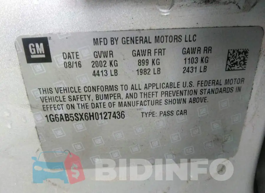 1G6AB5SX6H0127436 Photo# 9