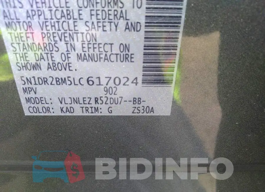 5N1DR2BM5LC617024 Photo# 9