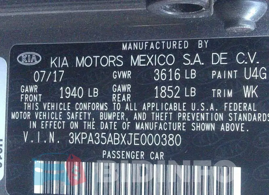 3KPA35ABXJE000380 Photo# 9