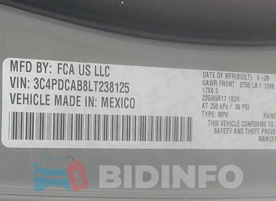 3C4PDCAB8LT238125 Photo# 9
