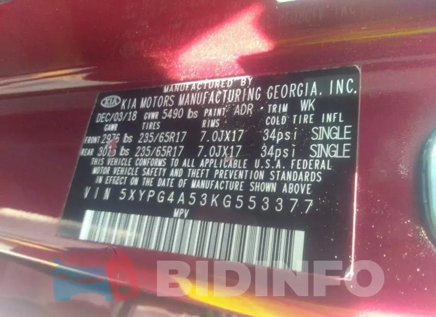 5XYPG4A53KG553377 Photo# 9