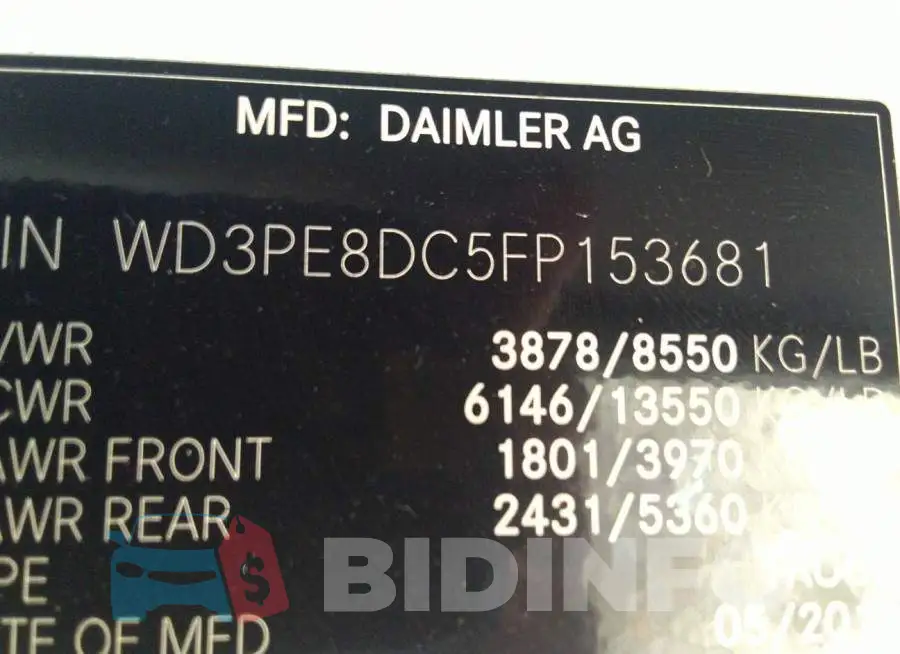 WD3PE8DC5FP153681 Photo# 9