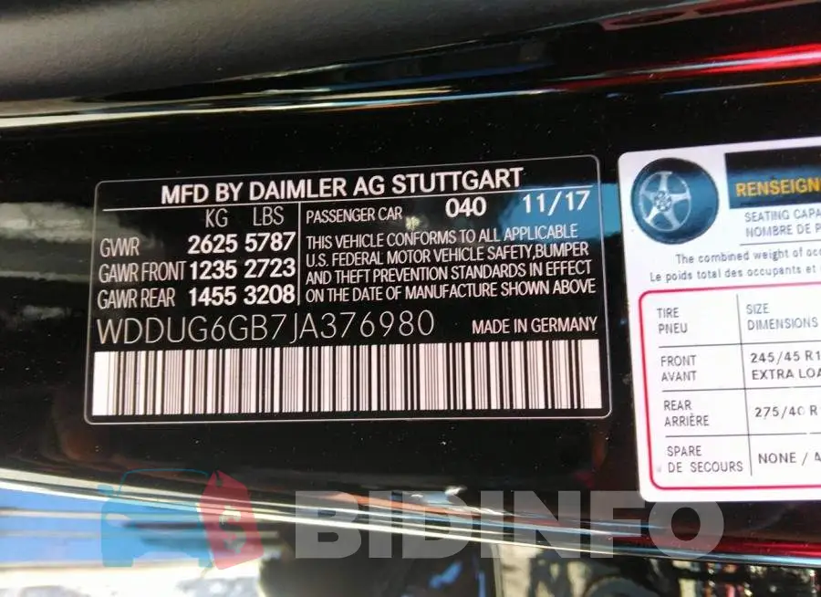 WDDUG6GB7JA376980 Photo# 9