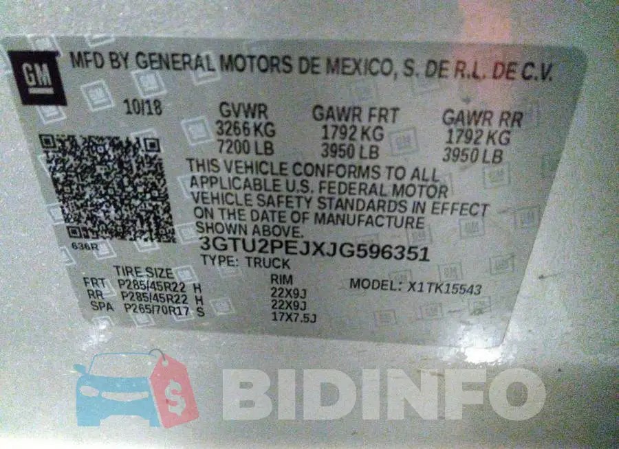 3GTU2PEJXJG596351 Photo# 9