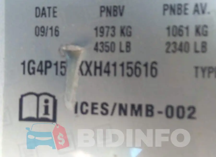 1G4P15SKXH4115616 Photo# 9