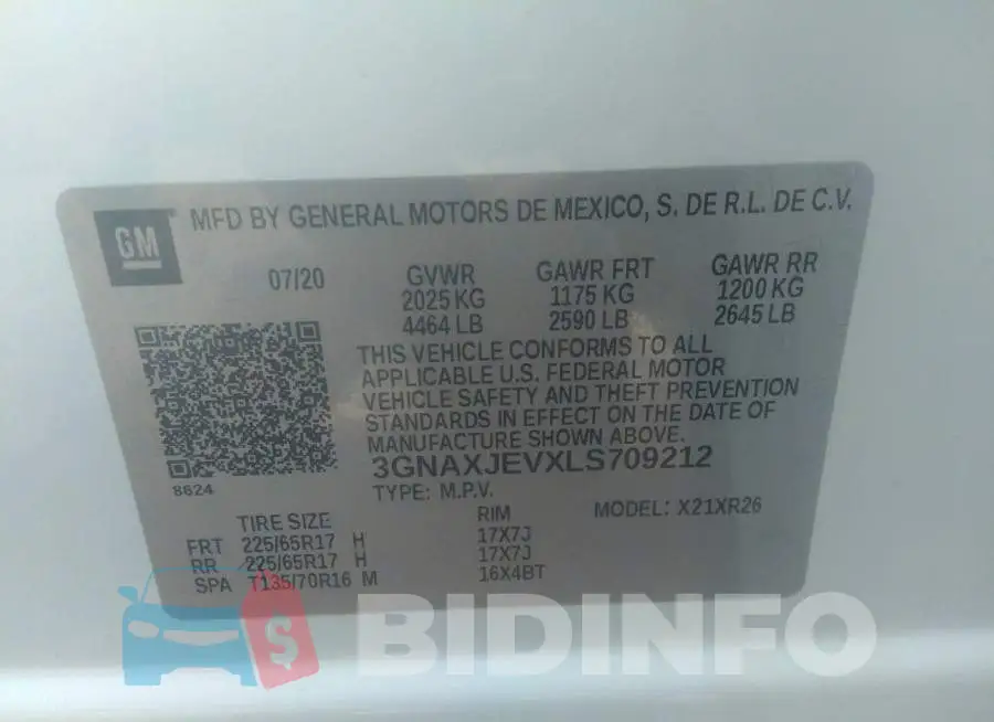 3GNAXJEVXLS709212 Photo# 9