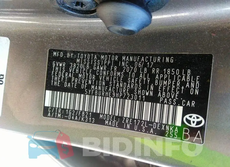 5YFBURHE9HP723011 Photo# 9