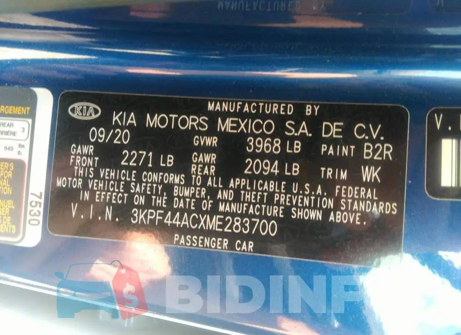 3KPF44ACXME283700 Photo# 9