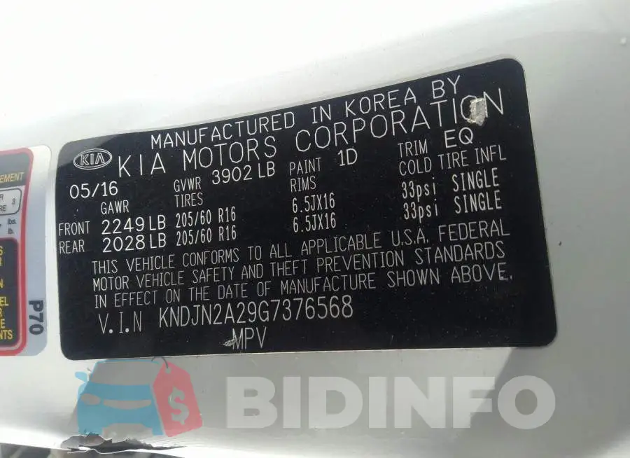 KNDJN2A29G7376568 Photo# 9