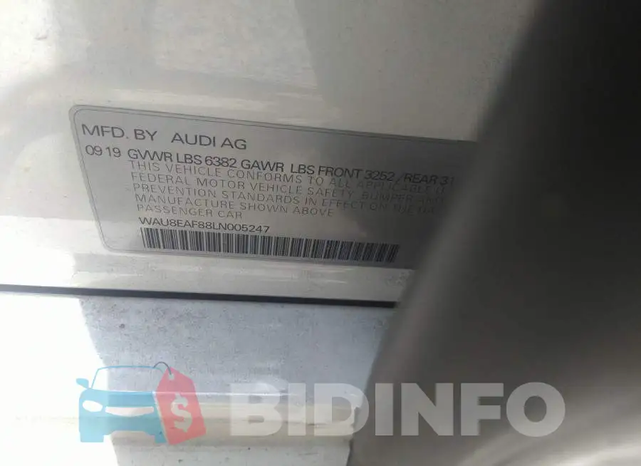 WAU8EAF88LN005247 Photo# 9