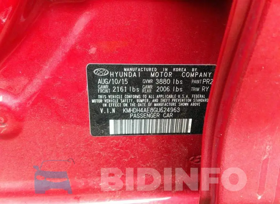 KMHDH4AE8GU624963 Photo# 9
