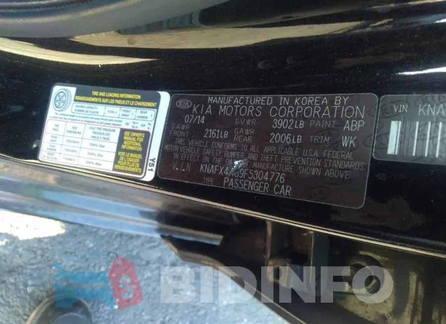 KNAFX4A89F5304776 Photo# 9