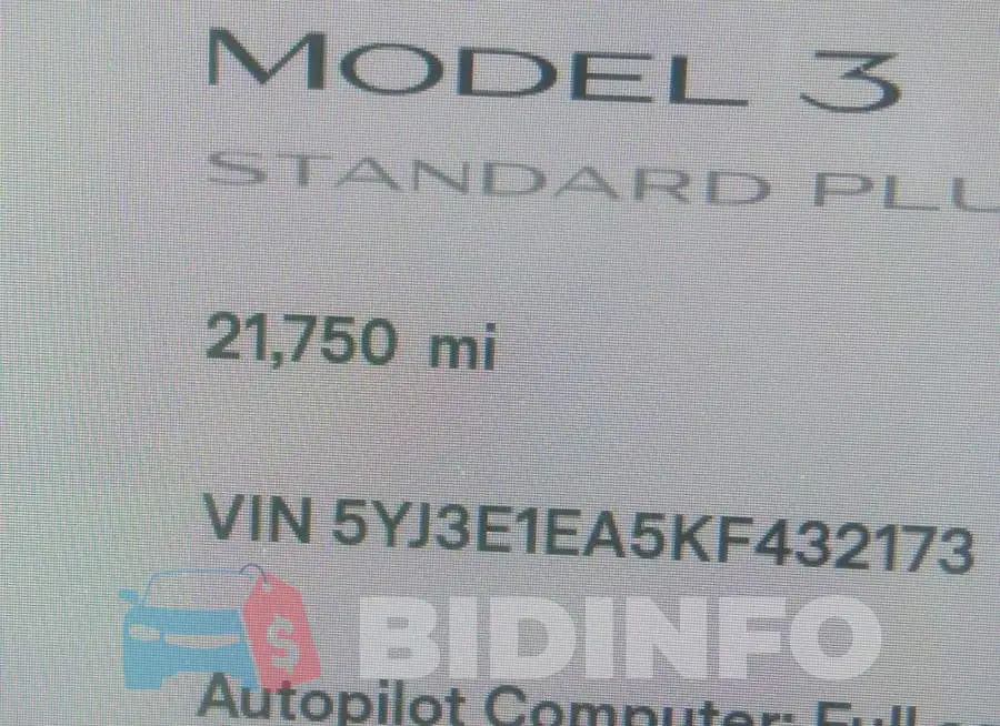 5YJ3E1EA5KF432173 Photo# 7