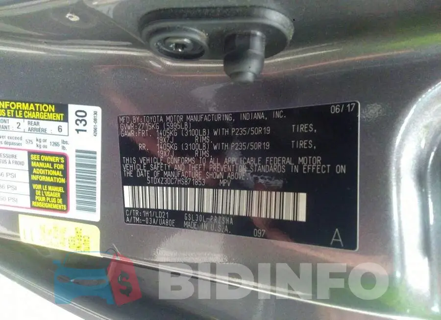 5TDXZ3DC7HS871853 Photo# 9