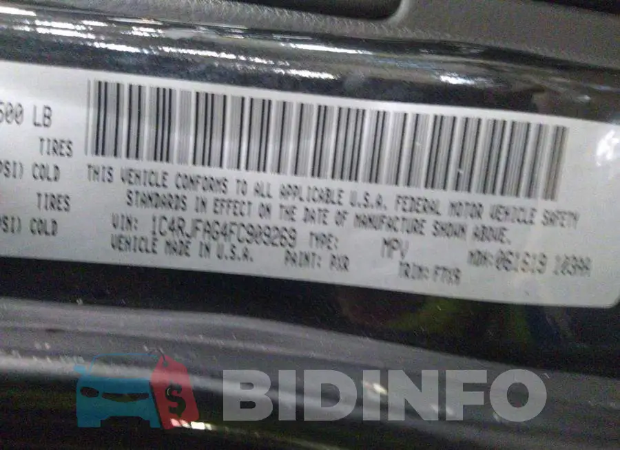 1C4RJFAG4FC909269 Photo# 9